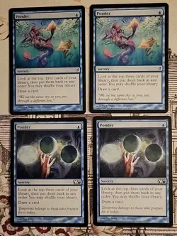 MTG Ponder x4 NM ~2-Lorwyn 2-M10 (Magic the Gathering)*Free Shipping* - Image 1