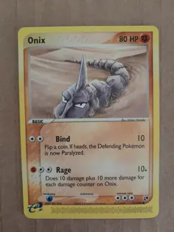Pokemon Onix 71/100 Ex Sandstorm E-Series NM See Pictures - Image 1