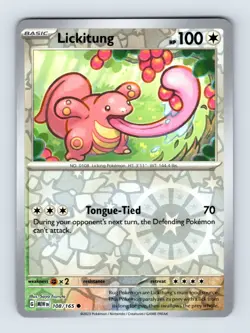Lickitung - Scarlet & Violet 151 108/165 - Reverse Holo - NM - Pokemon TCG - Image 1