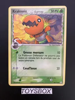 Carte Pokemon Kraknoix 84/110 / Bloc EX Fantomes Holon / TBE FR - Image 2