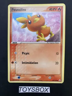 Carte Pokemon Poussifeu 83/110 / Bloc EX Fantome Holon / TBE FR - Image 2