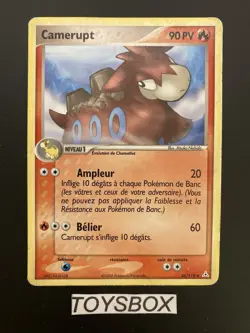 Carte Pokemon Camerupt 36/110 / Bloc EX Fantomes Holon / Bon Etat FR - Image 2