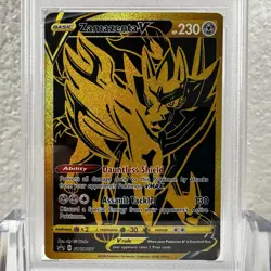 2020 POKEMON SWSH BLACK STAR PROMO ULTRA PREMIUM COLL FULL ART/ZAMAZENTA V PSA 9 - Image 3