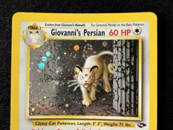 Giovanni's Persian 8/132 Gym Challenge Holo Rare Unlimited WOTC Pokemon - LP - Image 2