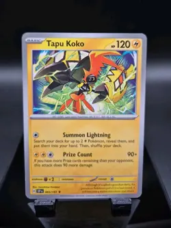 Pokemon Surging Sparks NON Holo Rare Tapu Koko - 065/191 - DECK EXCLUSIVE - Image 1