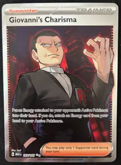 Giovanni's Charisma 197/165 Scarlet & Violet 151 Pokemon - Image 1