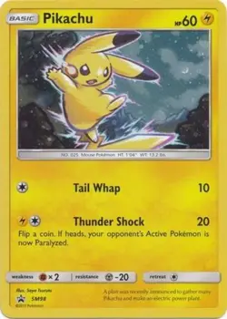 Pokemon: 1x Pikachu - SM98 - Promo - SM Black Star Promo - Lightly Played SM Pro - Image 1
