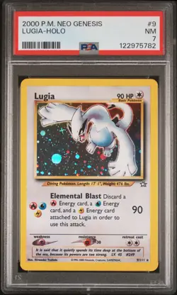 2000 POKEMON NEO GENESIS #9 LUGIA-HOLO PSA 7 - Image 1