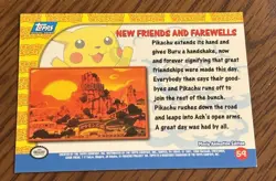 New Friends and Farewells 59 - Pikachu's Vacation - Topps Pokemon - Image 2