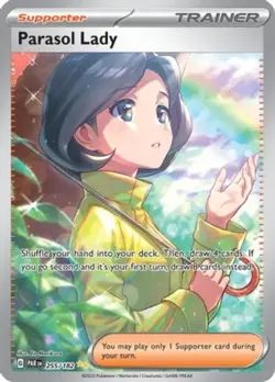 Pokemon: 1x Parasol Lady - 255/182 - Special Illustration Rare - NM SV Paradox R - Image 1