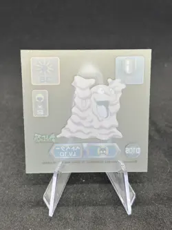 Pokemon Grimer #D105 Amada 1999 Super DX Gold Clear Japanese Sticker NM+ 🔥 - Image 2