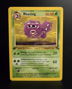 Pokemon TCG - WEEZING - 1ST EDITION - 45/62 - FOSSIL 1999 - WOTC - VINTAGE - LP - Image 1