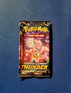Pokemon TCG - Sun & Moon Lost Thunder Empty Booster - Blacephalon - Image 1