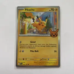 Pikachu Holo 62/193 Pokemon Trick Or trade 2023 - Image 1