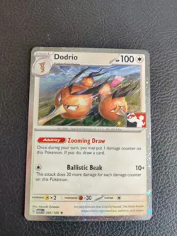 Pokemon TCG - Dodrio 085/165 Play Stamped Prize Pack Series 5 Holo - Image 1