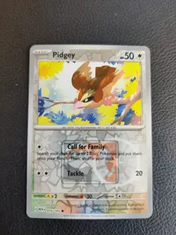 Pokemon TCG - Pidgey 016/165 Play Stamp Reverse Holo Prize Pack S&V 151 - Image 1