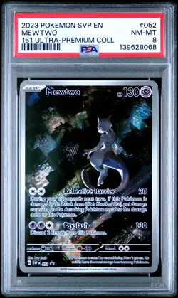 Mewtwo 052/165 151 Ultra-premium Collection Pokemon PSA 8 *068 - Image 1