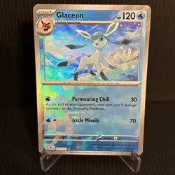 Glaceon 025/131 Pokemon TCG - Prismatic Evolutions Pokeball Reverse Holo NM - Image 1