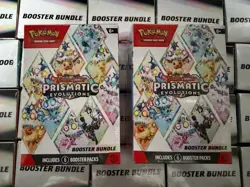 Factory sealed Pokemon Scarlet & Violet Prismatic Evolutions Booster Bundle lot - Image 1