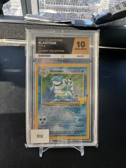 Pokemon TCG Blastoise Celebrations #2 ACE 10 Perfect Subgrades - Image 1