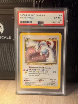 Pokemon Lugia Neo Genesis Holo Rare #9 PSA 6 - Image 1