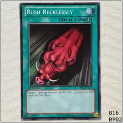 Rush Recklessly - BP02-EN133 - Common 1st Edition Yugioh - Image 1