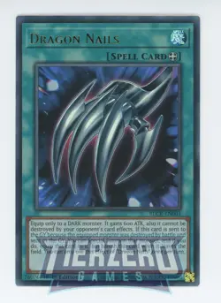 Yugioh Dragon Nails BLCR-EN003 Ultra Rare 1st Edition Near Mint - Image 1