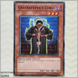 Gravekeeper's Curse - SDMA-EN008 - Common 1st Edition Yugioh - Image 1
