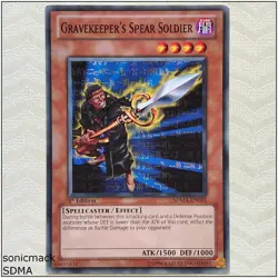 Gravekeeper's Spear Soldier - SDMA-EN010 - Common 1st Edition Yugioh - Image 1