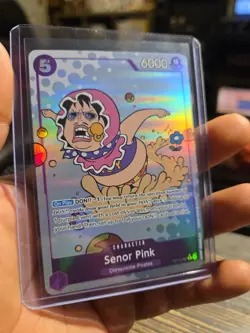 One Piece TCG Senor Pink Rare R OP10-067 Royal Blood English Foil Alt Art - Image 3