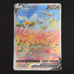 Pokemon TCG Card Beedrill V 161/189 Astral Radiance Alternative Art Holo - NM - Image 1