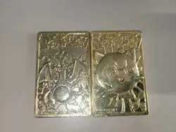 Pokemon Gold Plated Cards Charizard & Jigglypuff Pre-Owned - Image 1