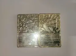 Pokemon Gold Plated Cards Charizard & Jigglypuff Pre-Owned - Image 2