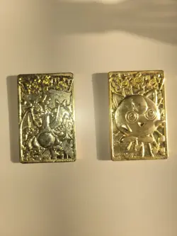 Pokemon Gold Plated Cards Charizard & Jigglypuff Pre-Owned - Image 5