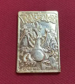 1999 Burger King Pokemon Trading Card 23k Gold Plated Charizard - Image 1