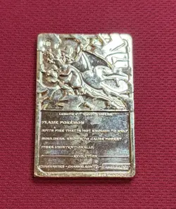1999 Burger King Pokemon Trading Card 23k Gold Plated Charizard - Image 2