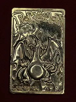 1999 Burger King Pokemon Trading Card 23k Gold Plated Charizard - Image 3
