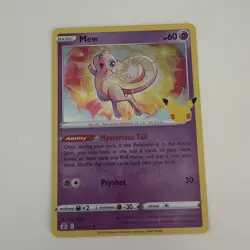 Pokemon Celebrations Mew Holo Rare Card 011/025 Near Mint Condition! - Image 1