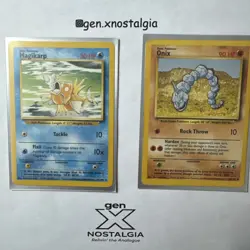 Pokemon TCG Base Set Unlimited Card Lot (9 cards) Non Holo Commons and Uncommons - Image 2