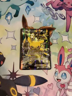 Pokemon Pikachu EX Full Art Holo Black Star Promo Card XY124 2016 Lightly Played - Image 1