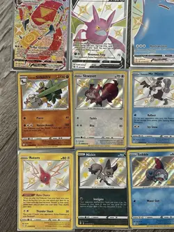 Pokemon TCG Shiny Holo Foil Full Art V, VMAX, EX Card Lot 15 Centiskorch Crobat - Image 3