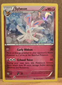 Sylveon Furious Fists 72/111 Rare Cracked Ice Holo LP - ungraded Pokemon Card - Image 1
