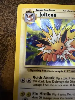 Pokemon TCG Jolteon Jungle Holo Card 4/64 Unlimited 1999 Edition - Image 4
