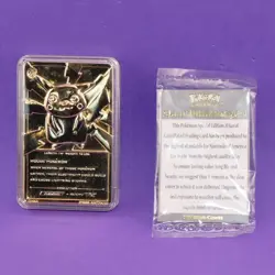 Pokemon 1999 23k Gold Plated Trading Card Burger King Promo COA - PIKACHU #25 - Image 5
