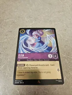 Disney Lorcana Elsa Fierce Protector Cold Foil 60/204 Reign of Jafar Card - Image 1