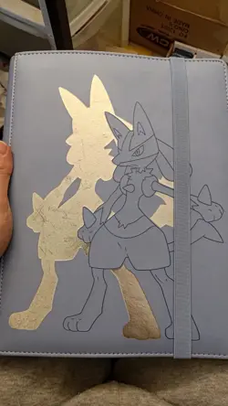Elite Series Lucario 9 Pocket Zippered PRO Binder for Pokemon Holds 360 Cards - Image 1