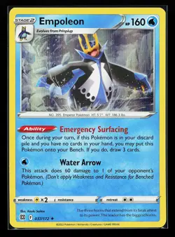 Empoleon 037/172 Holo Rare Brilliant Stars Pokemon Card - Image 1