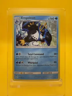 Empoleon 034/156 Cracked Ice Holo Rare Deck Exclusives Pokemon Card 2018 LP - Image 1