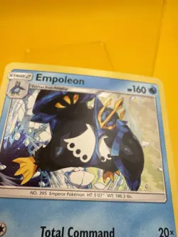 Empoleon 034/156 Cracked Ice Holo Rare Deck Exclusives Pokemon Card 2018 LP - Image 3