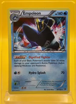 Empoleon 38/162 Holo Rare - XY Breakthrough Pokemon Card MP - Image 1